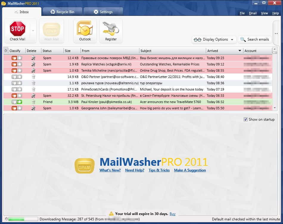 downloading MailWasher Pro 7.12.157